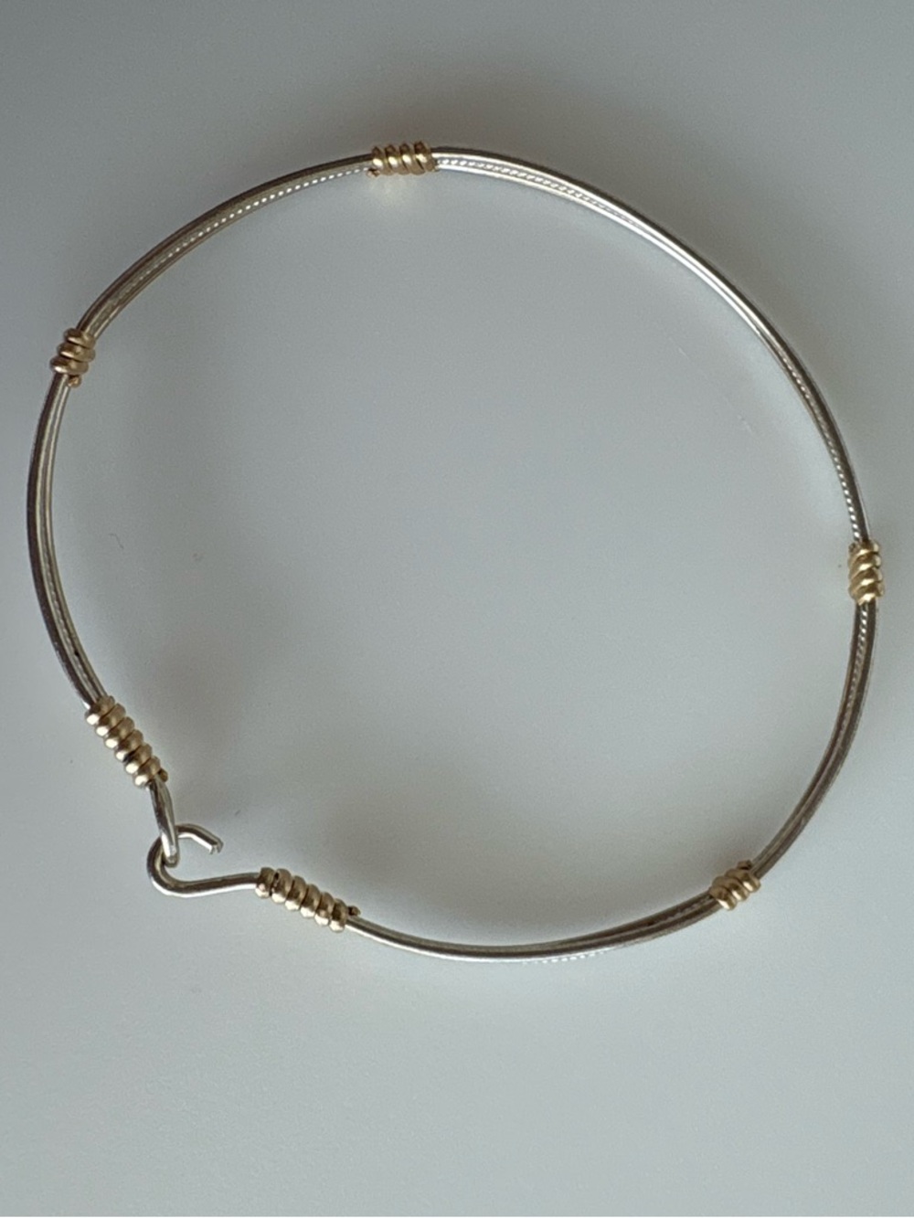Ronaldo Jewelry Be Kind Bracelet 925 Sterling Silver Gold Accent 7.5 - Picture 5 of 16